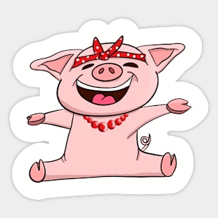 Super Cute Piggy Sticker